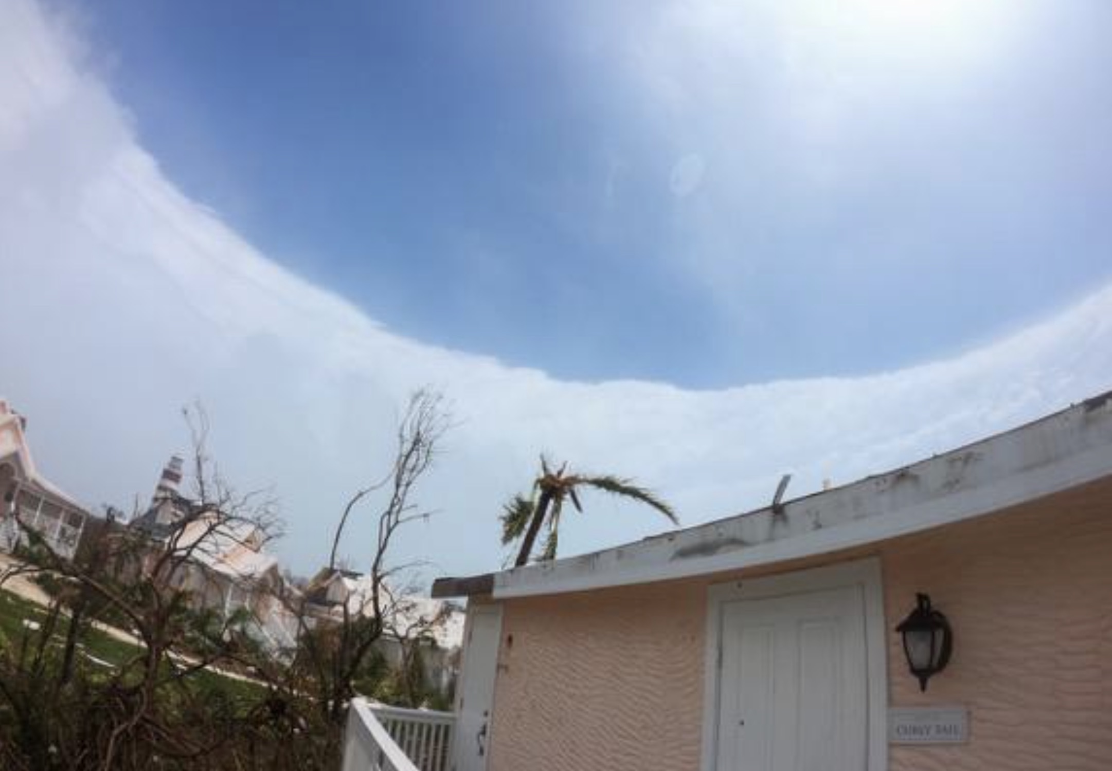 The eye of Hurricane Dorian